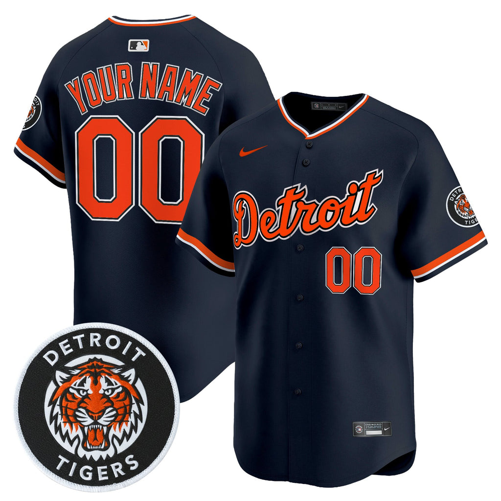 Detroit Tigers 2026 Alternate Vapor Premier Limited Custom Jersey - All Stitched