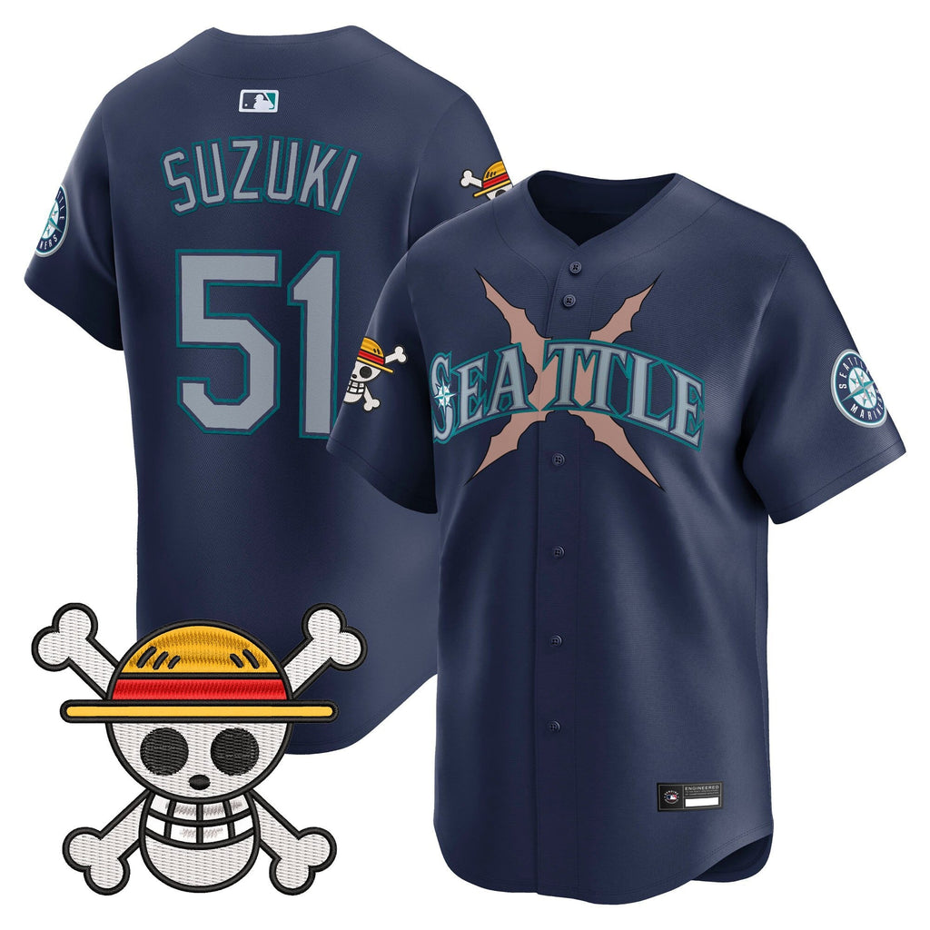 Men's Seattle Mariners x One Piece Vapor Premier Limited Jersey - Stitched