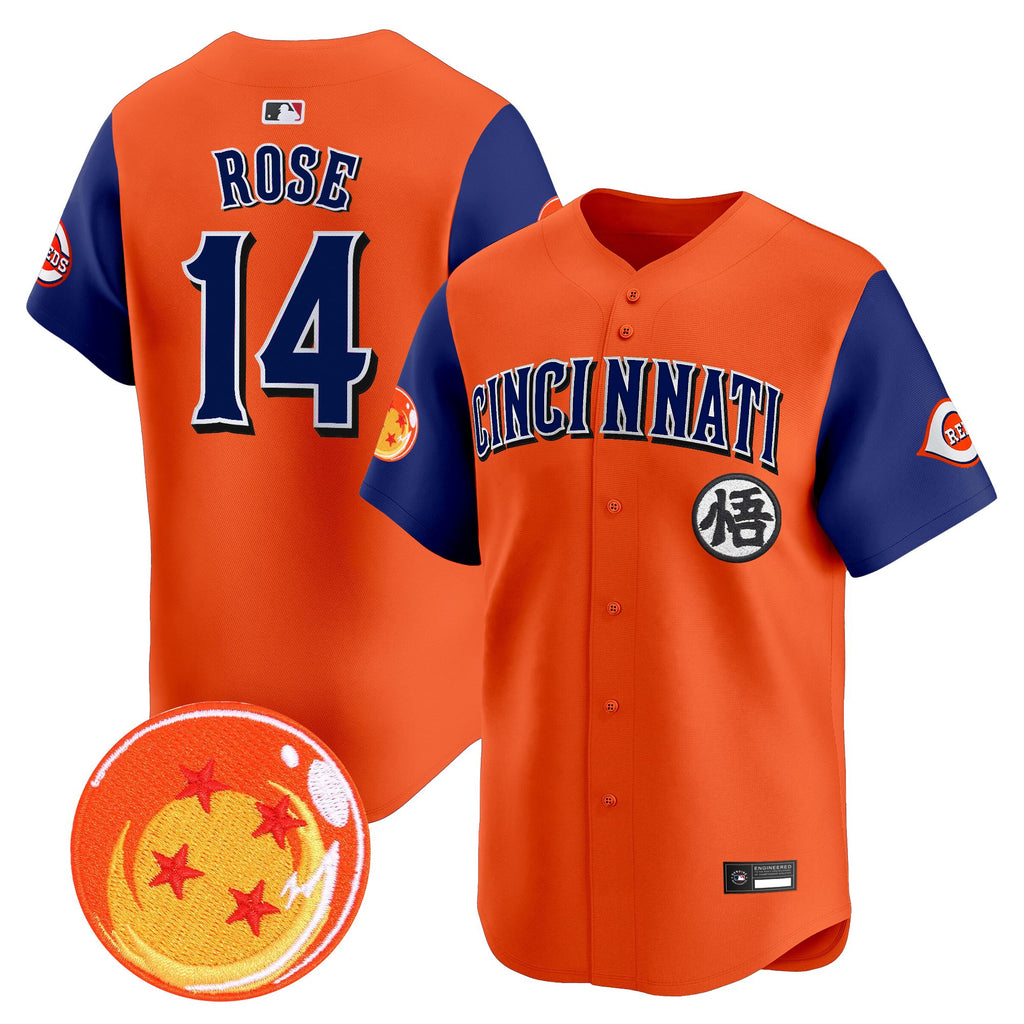 Men's Cincinnati Reds x Dragon Ball Vapor Premier Limited Jersey - All Stitched