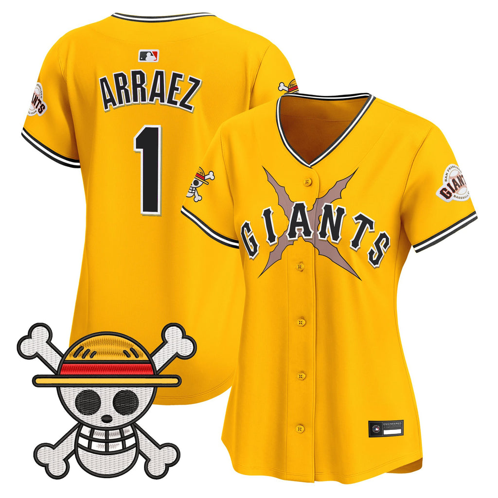 Women's San Francisco Giants x One Piece Vapor Premier Limited Jersey - Stitched