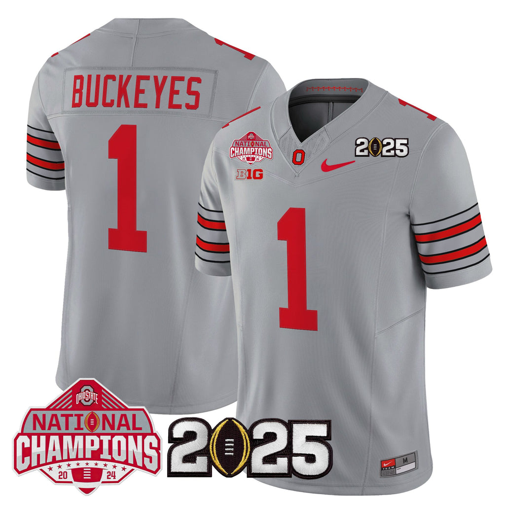 Men's Ohio State Buckeyes 2026 "Tunnel Vision" National Champions Patch Vapor Limited Jersey - All Stitched