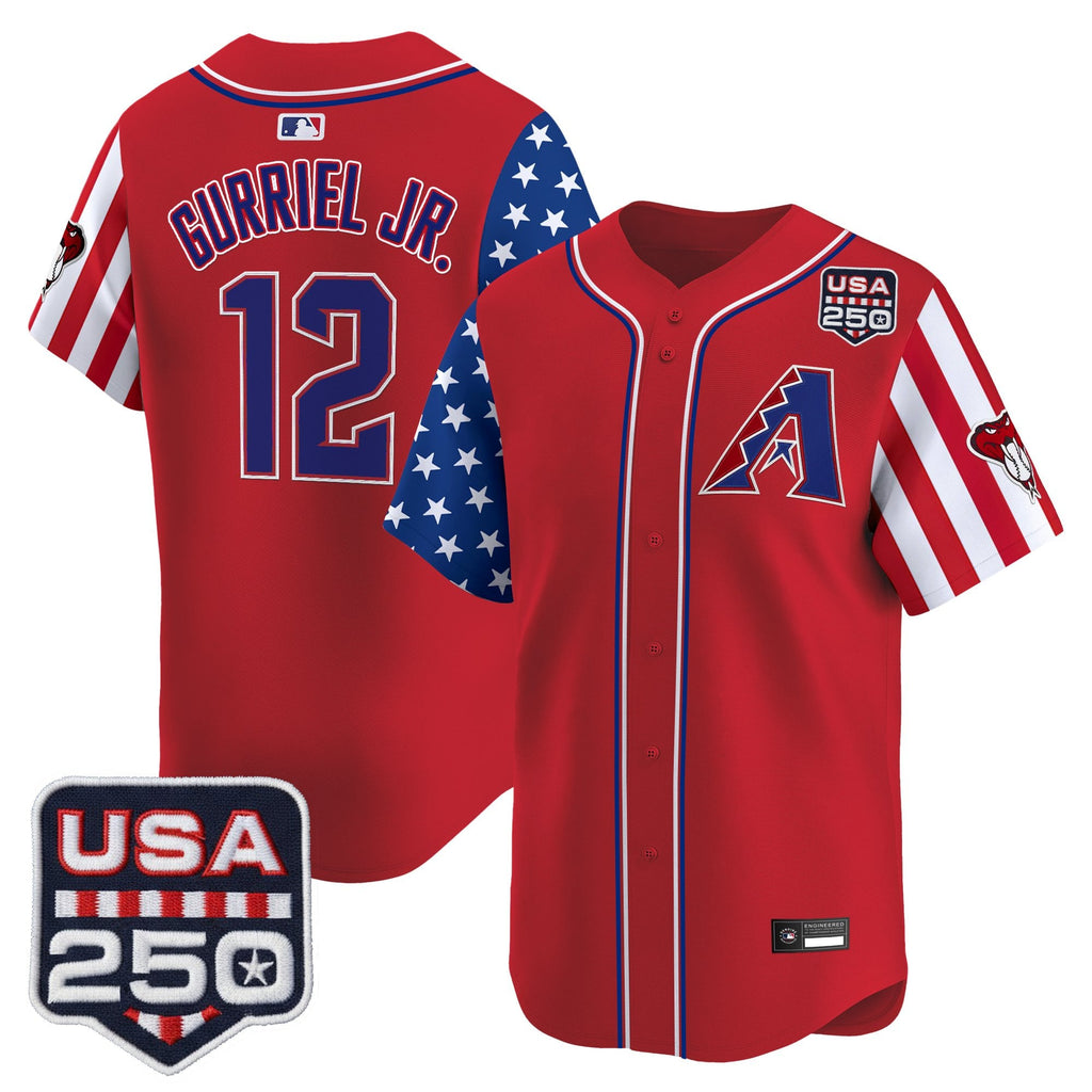 Men's Arizona Diamondbacks "America 250 Edition" Vapor Premier Limited Jersey - All Stitched