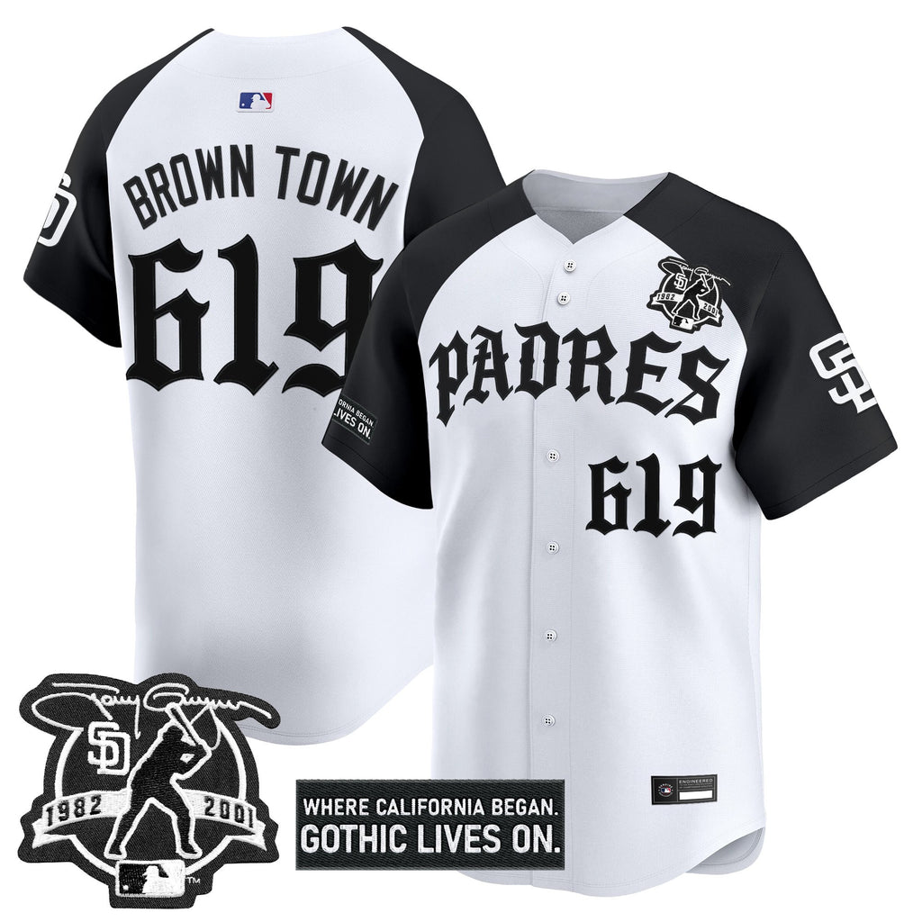 Men's San Diego Padres 'Old English Edition' Vapor Premier Limited Jersey - All Stitched