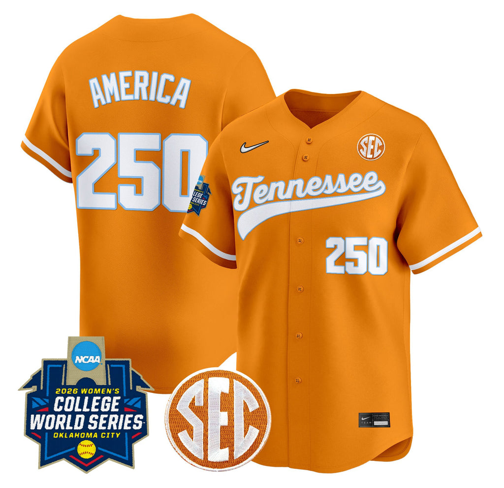Men's Size - Tennessee Volunteers Softball 2026 World Series (WCWS) Vapor Premier Limited Jersey - All Stitched