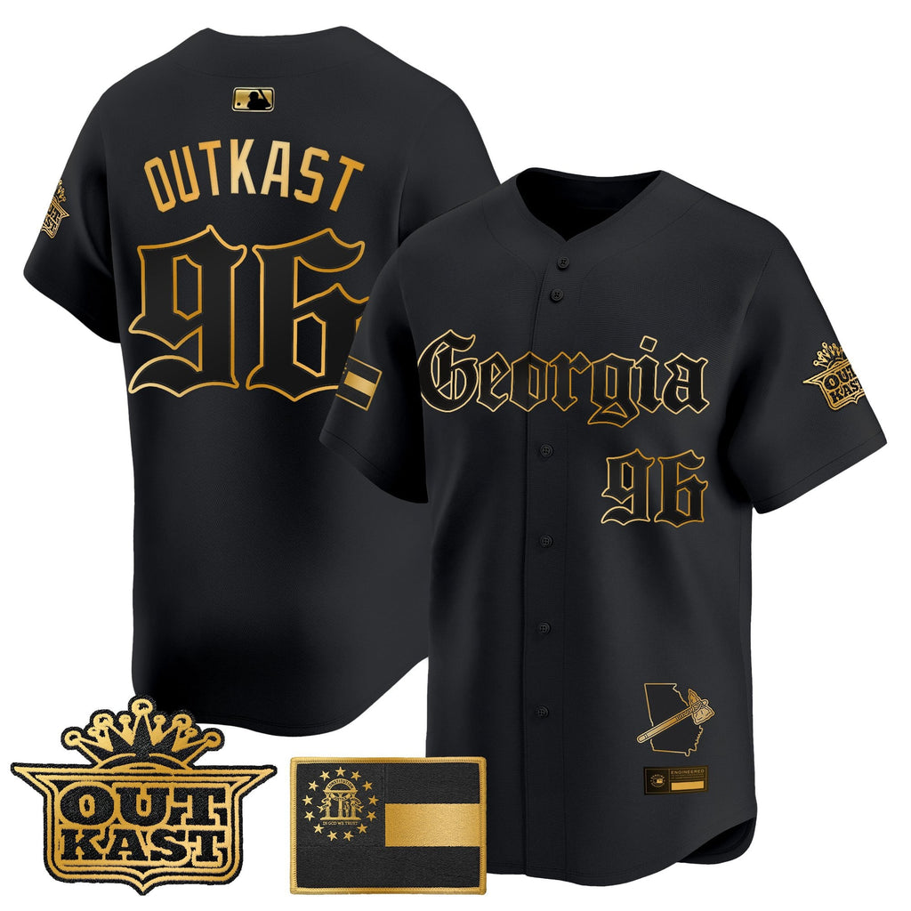 Men's Atlanta Braves 'Georgia x Outkast Gothic Edition' Vapor Premier Limited Jersey - All Stitched