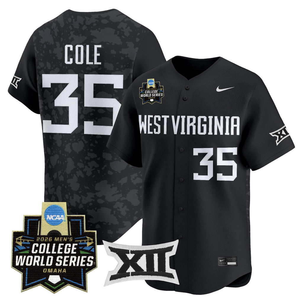 Men's West Virginia Mountaineers 2026 World Series Patch Vapor Premier Limited Jersey - All Stitched