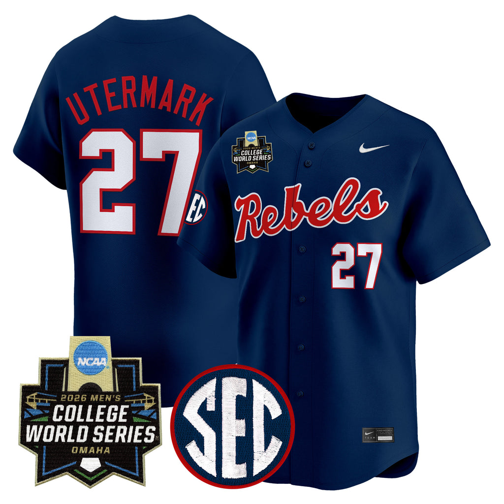 Men's Ole Miss Rebels 2026 World Series Vapor Premier Limited Jersey - All Stitched