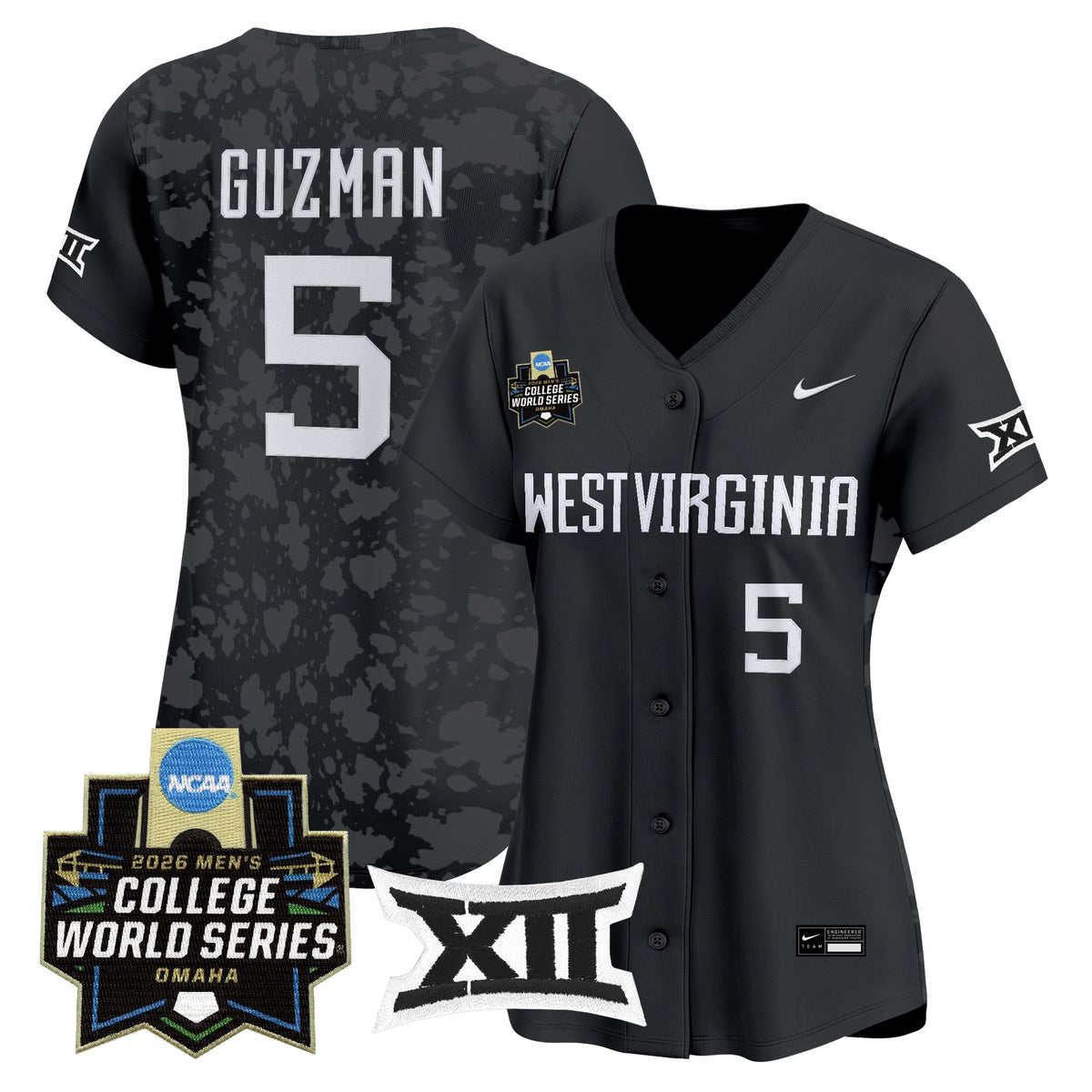 Women's West Virginia Mountaineers 2026 World Series Patch Vapor Premier Limited Jersey - All Stitched