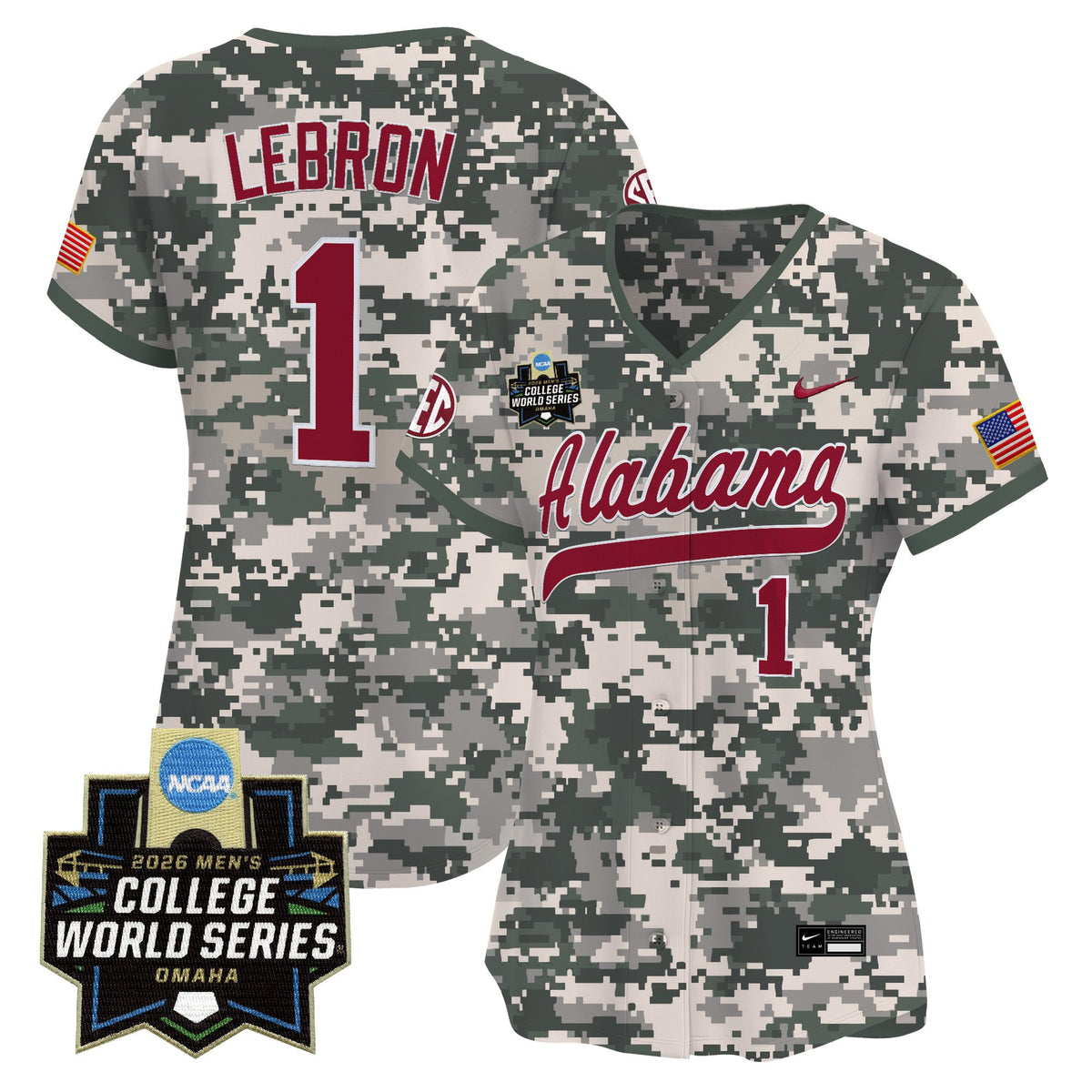 Women's Alabama Crimson Tide 2026 World Series Vapor Premier Limited Jersey - All Stitched