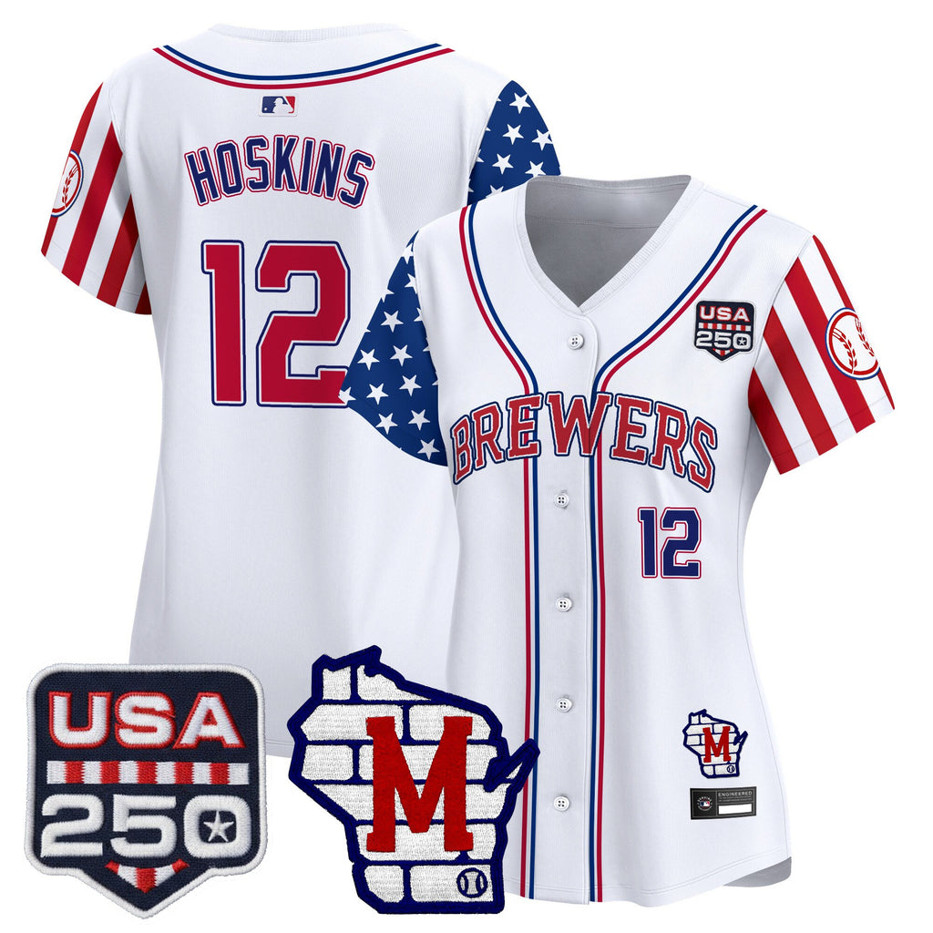 Women's Milwaukee Brewers "America250 Edition" Vapor Premier Limited Jersey - All Stitched